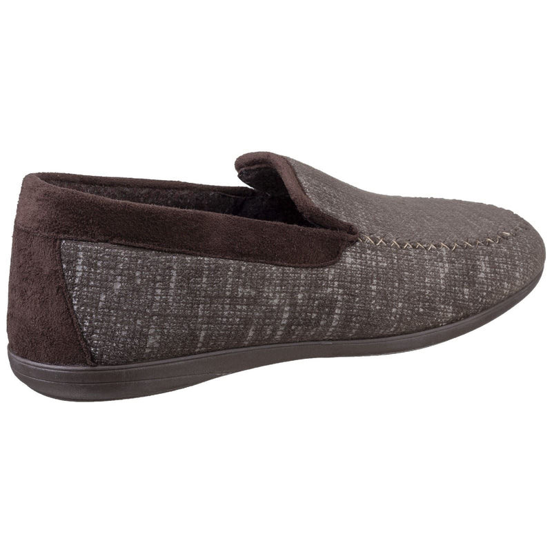 Cotswold Stanley Mikrofaser Herren Hausschuhe In Braun