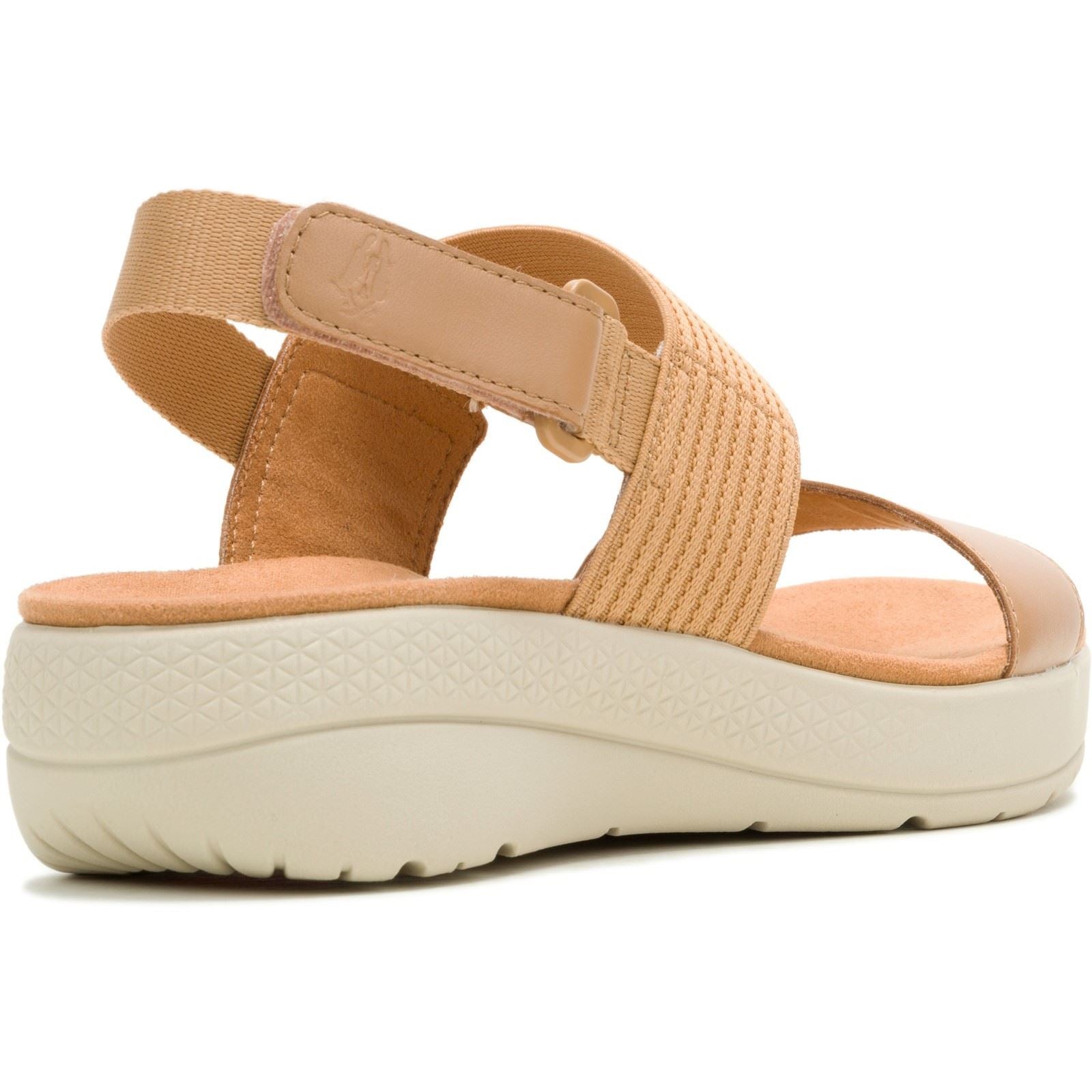 Hush Puppies Breathe Slingback Leder Damen Tan Sandalen