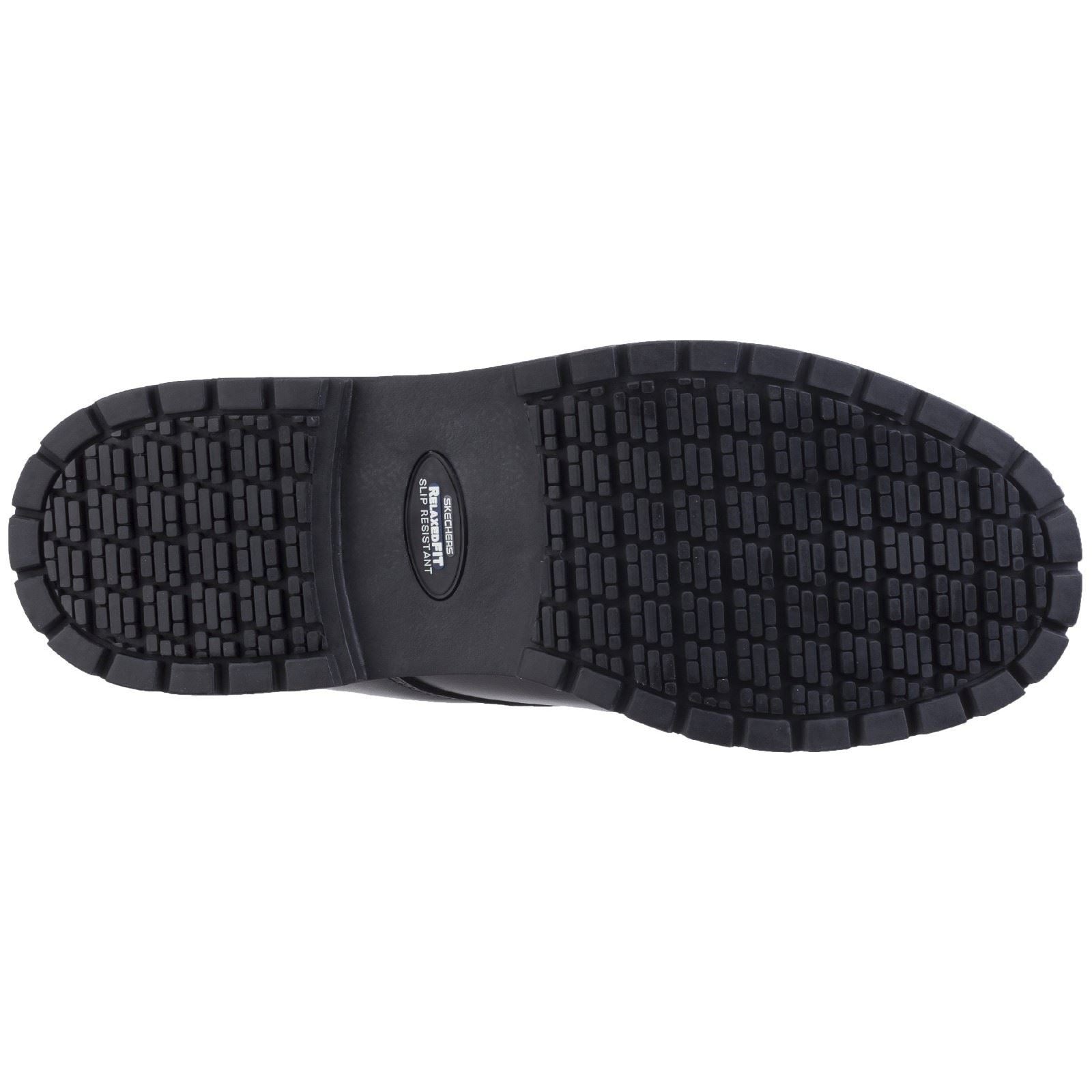 Skechers Workwear Cottonwood Elks Leder Herren Schwarze Sicherheitsschuhe