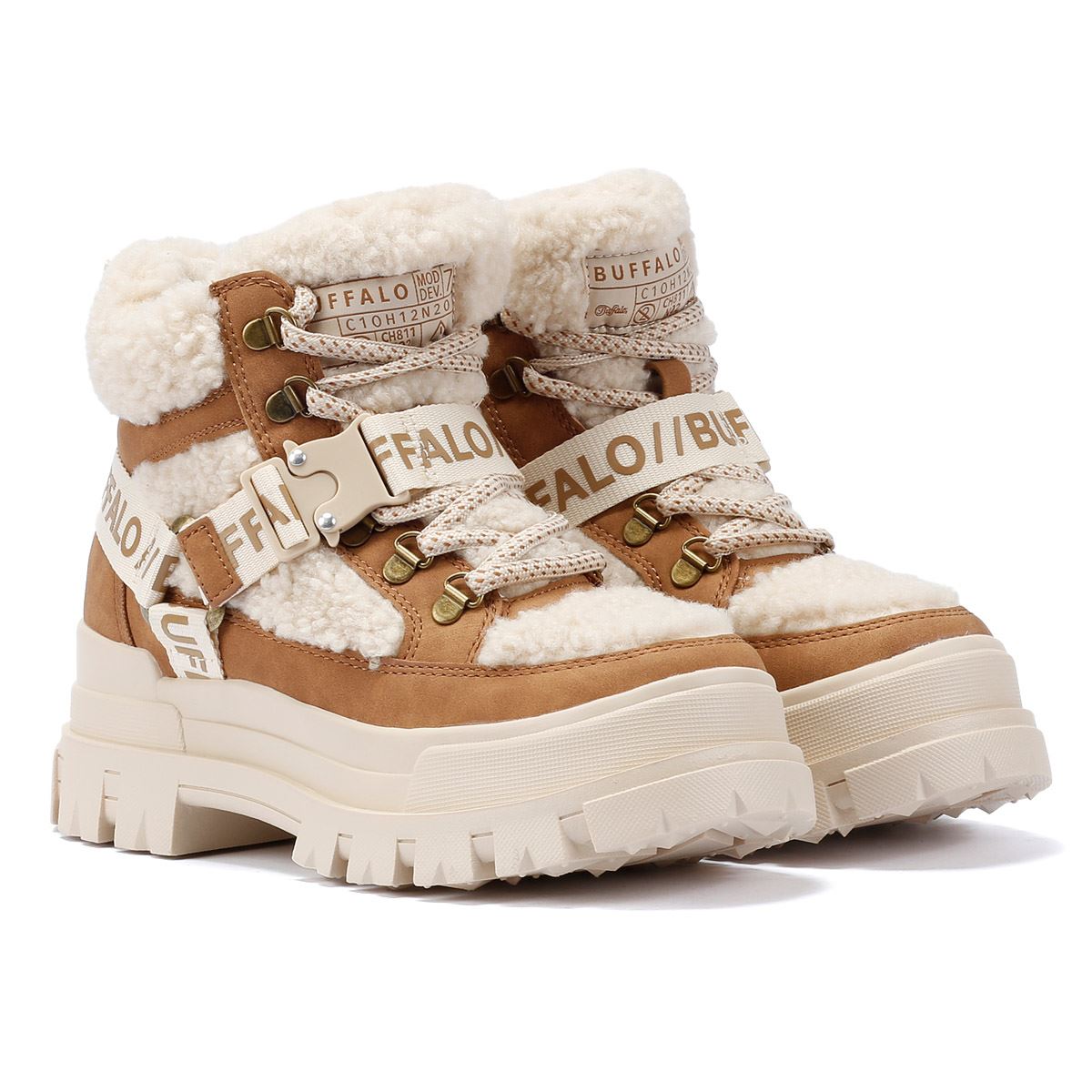 Buffalo Aspha Com Mid Warm Damen Stiefel In Beige