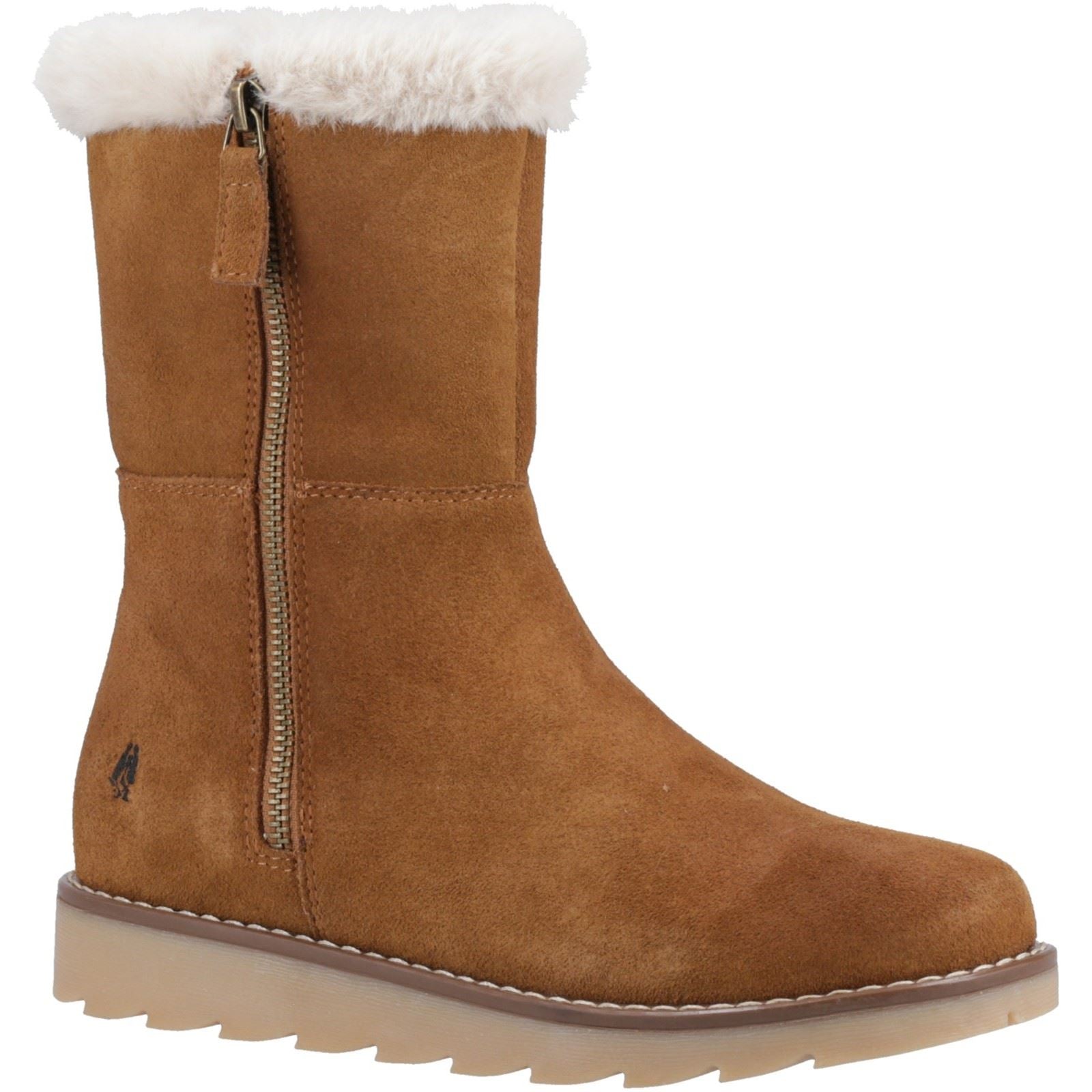 Hush Puppies Mary Wildleder Damen Tan Stiefel