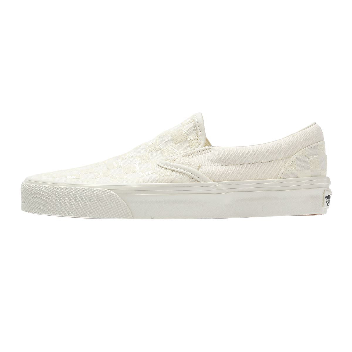 Vans Classic Slip-On Leichte Weiße Sneakers Aus Canvas