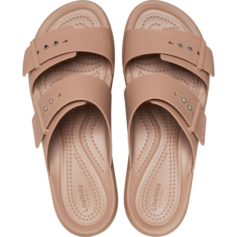 Crocs Brooklyn Damen Sandalen Aus Thermoplastischem Material In Latte Farbe.