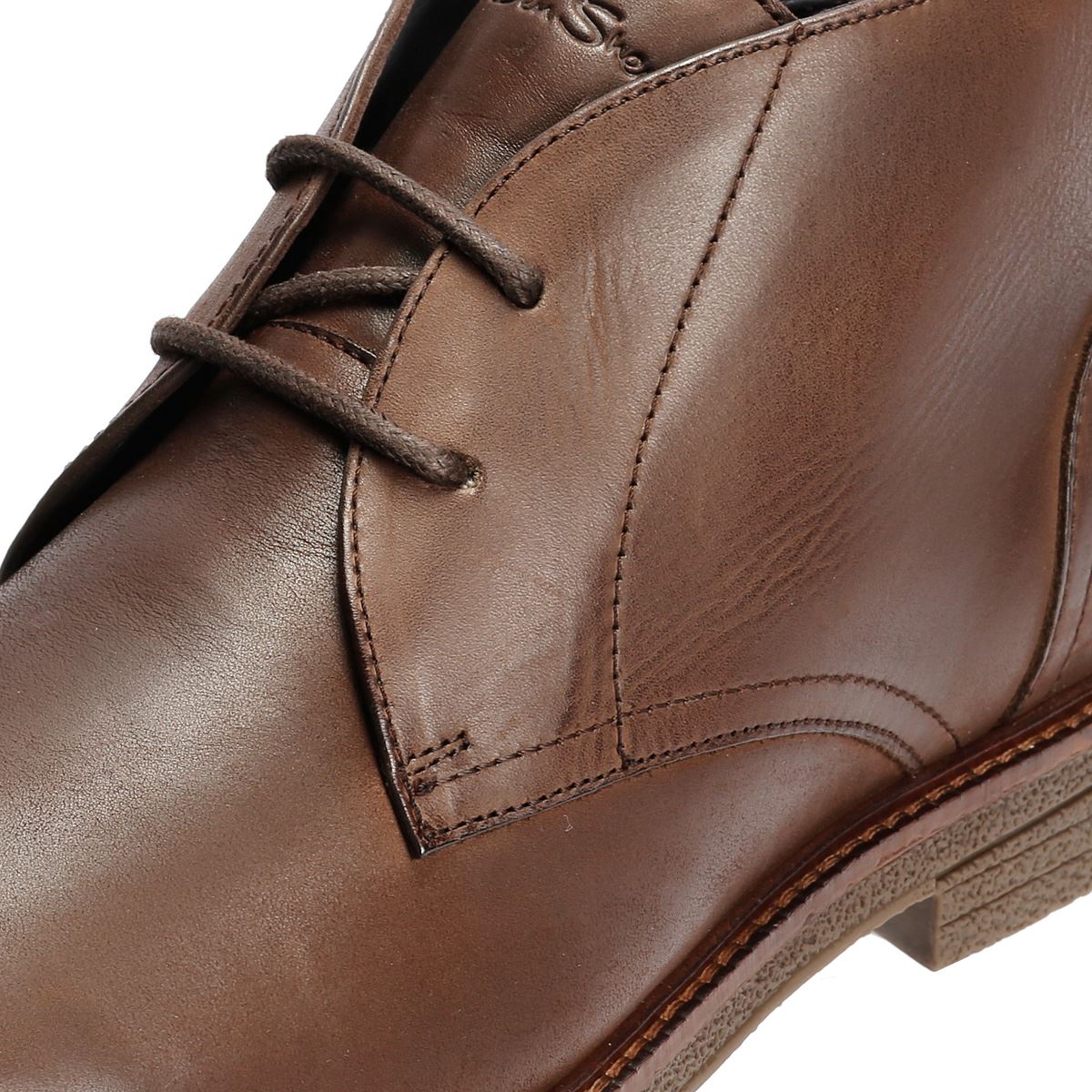 Ben Sherman Walker Chukka Leder Herren Braune Stiefel