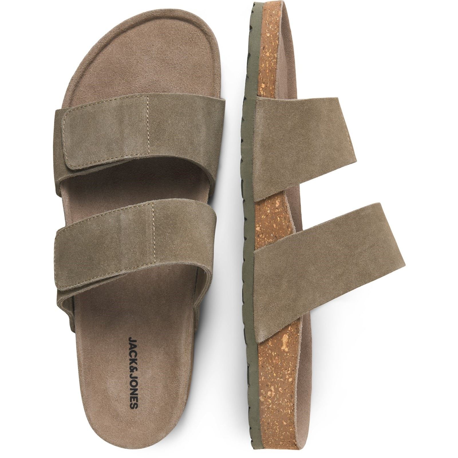 Jack & Jones Malta Wildleder Herren Martini Olive Sandalen
