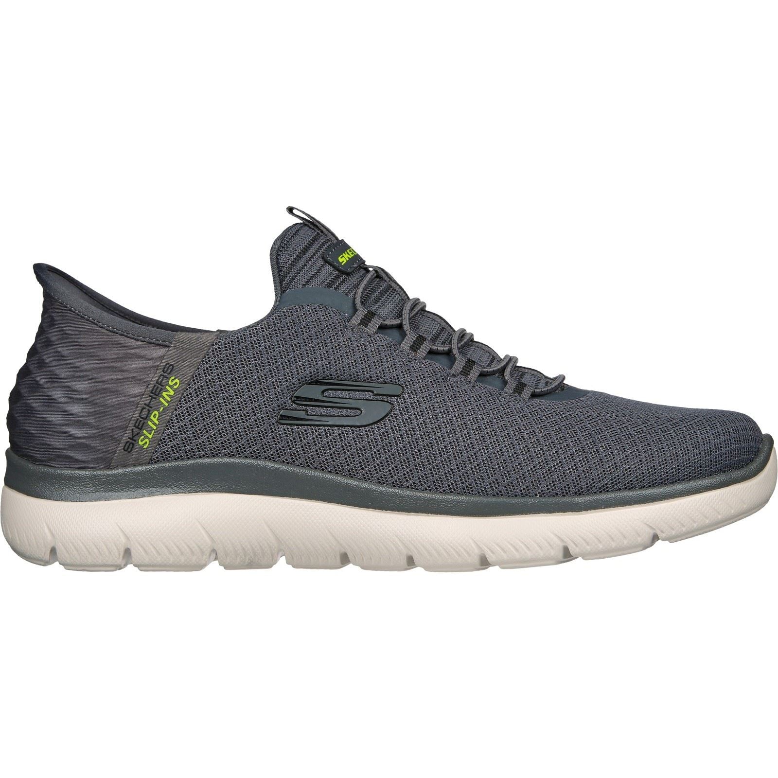 Skechers Slip-ins: Summits - High Range Synthetik Herren-Sneaker In Anthrazit