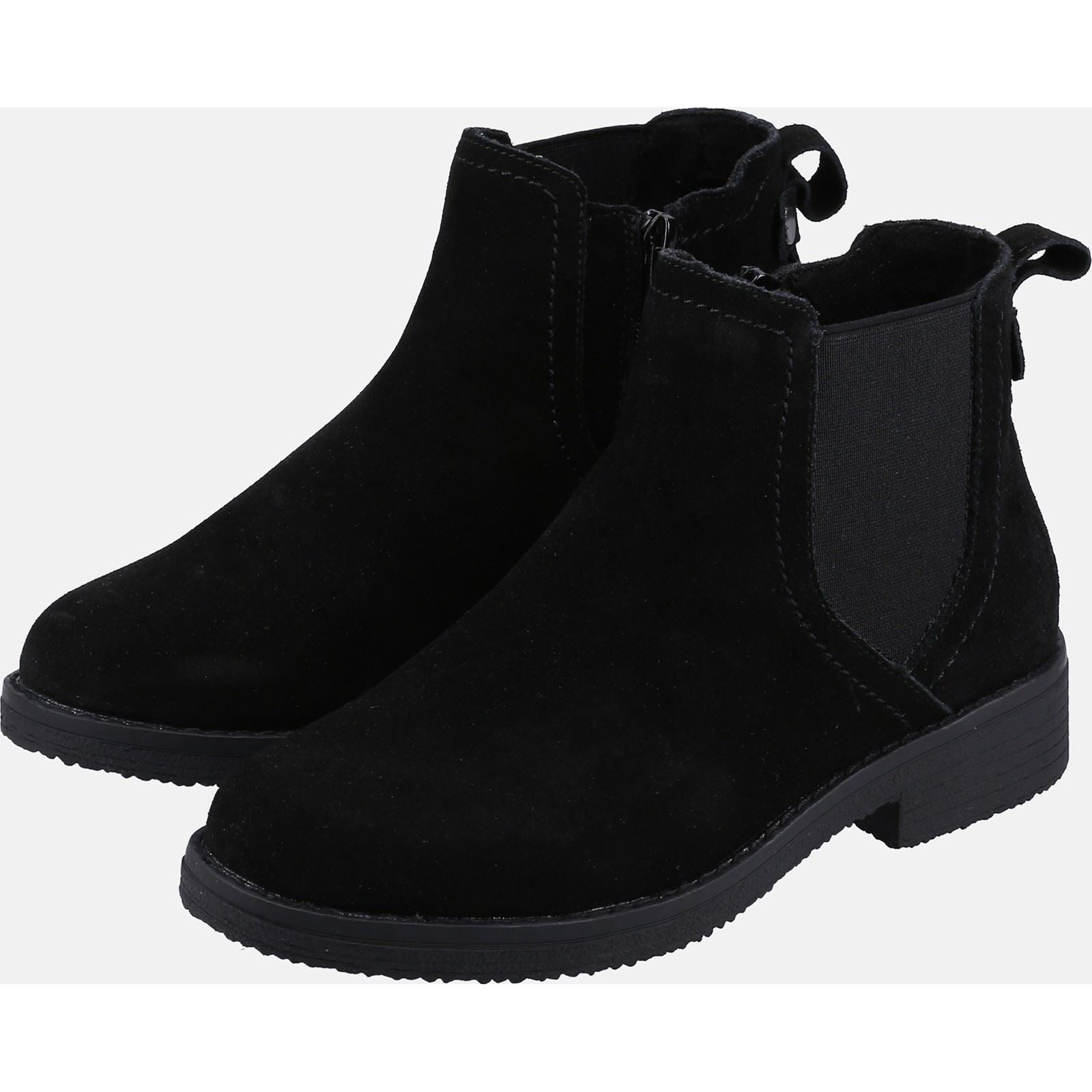 Hush Puppies Maddy Damenstiefel Aus Schwarzem Wildleder