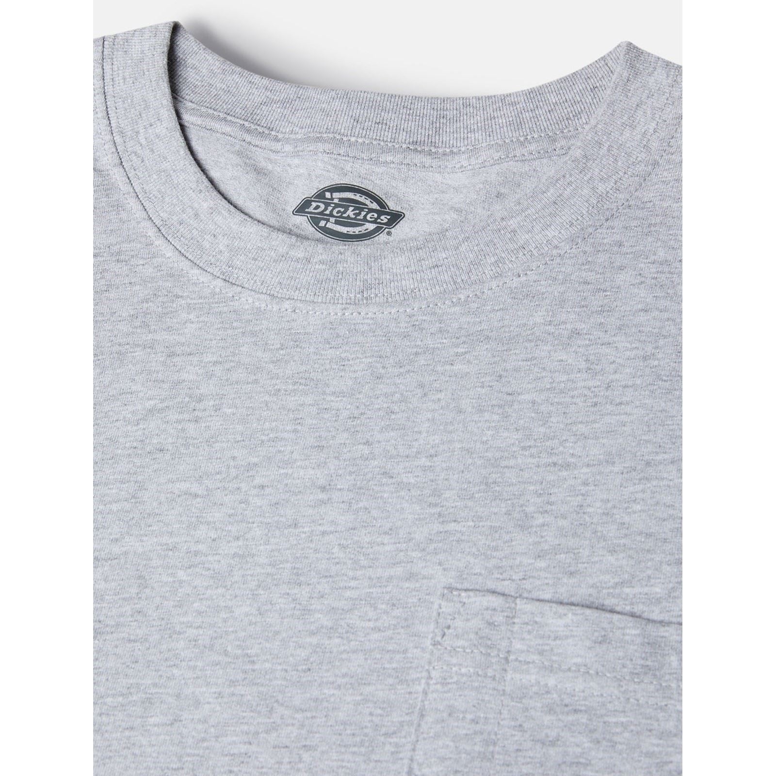 Dickies Pocket Long Sleeve Baumwoll Herren Graues T-Shirt