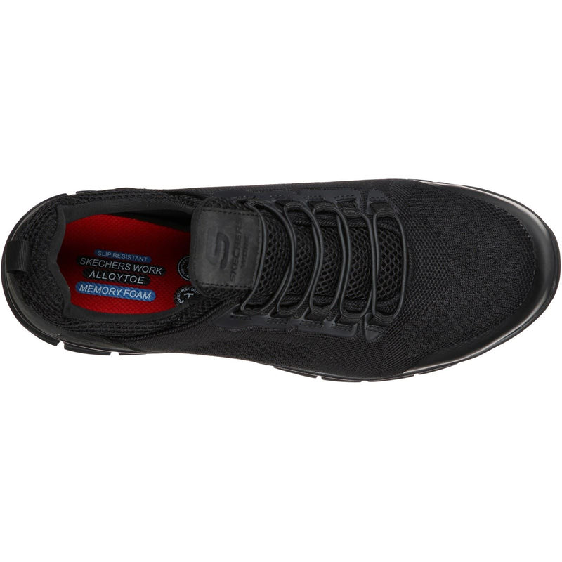 Skechers Workwear Synergy Omat Herren Schwarze Sicherheitssneaker