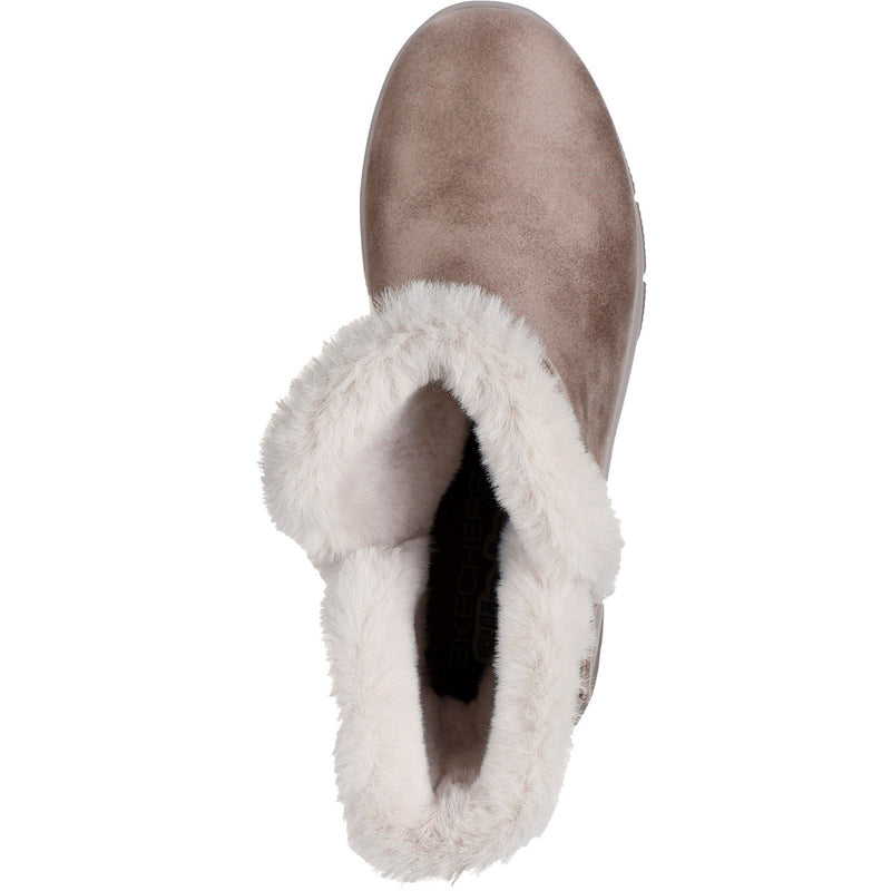 Skechers Easy Going Dreamers Move Textil Damen Stiefel In Dunklem Taupe