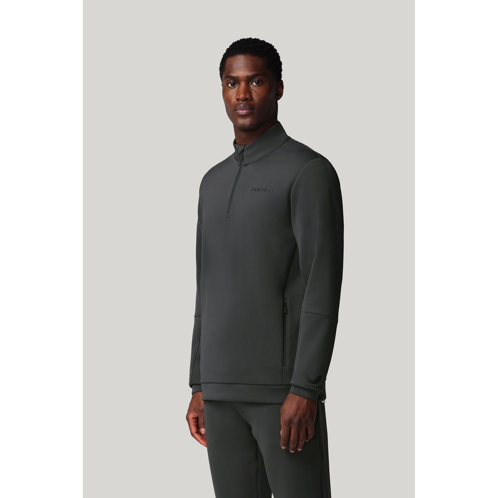 Castore Flex 1/4 Zip Herren Grauer Sweatshirt