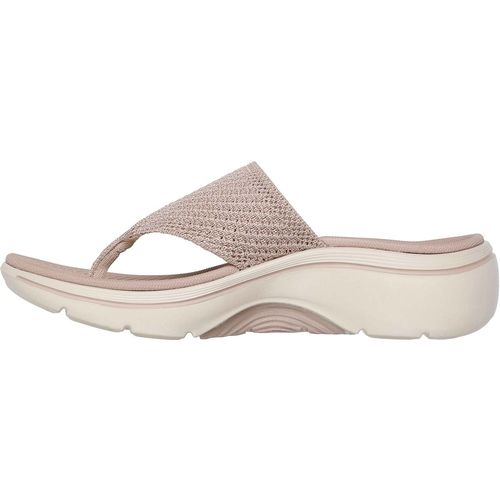 Skechers Go Walk Arch Fit 2.0 Textil Damen Taupe Sandalen