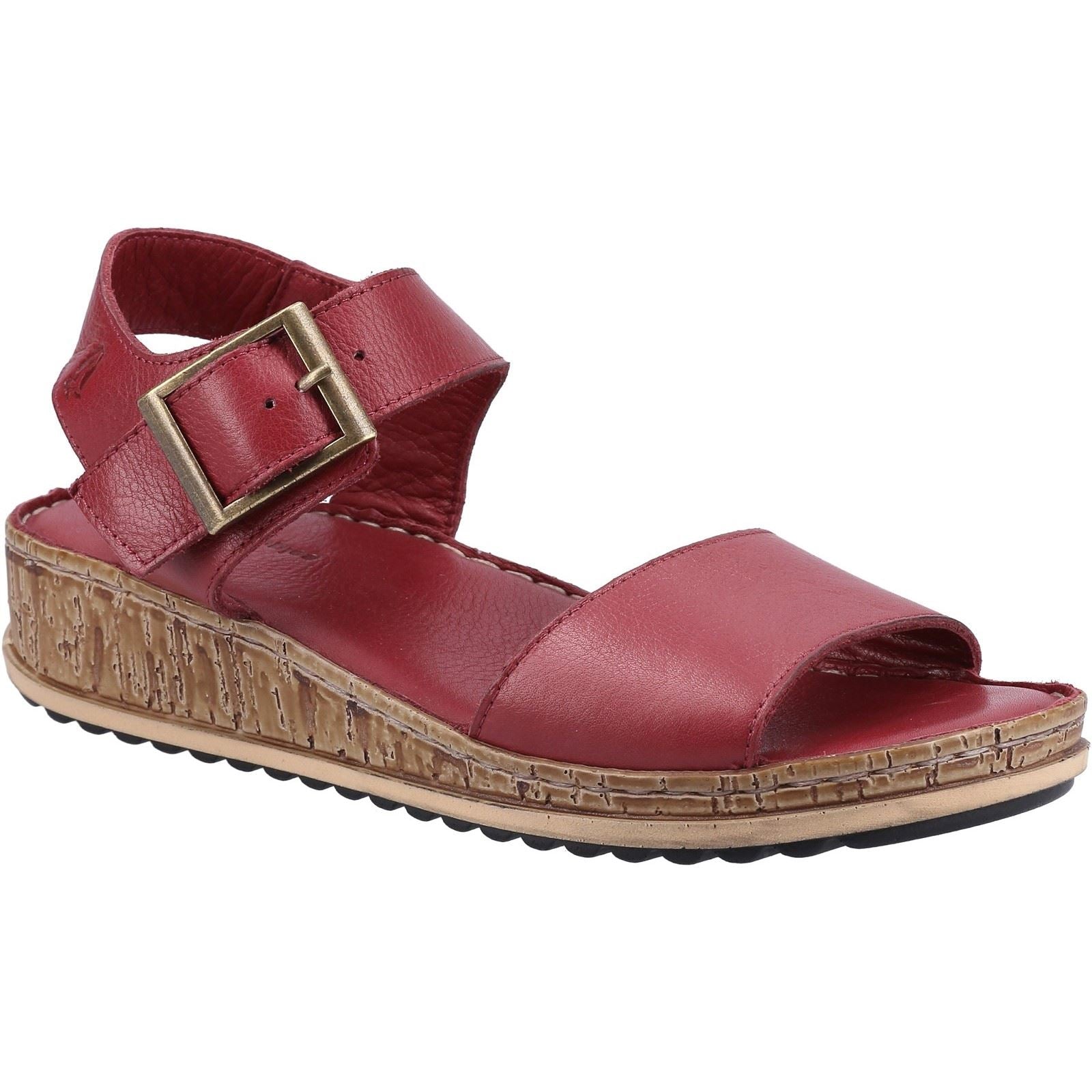 Hush Puppies Ellie Leder Damen Bordeaux Sandalen