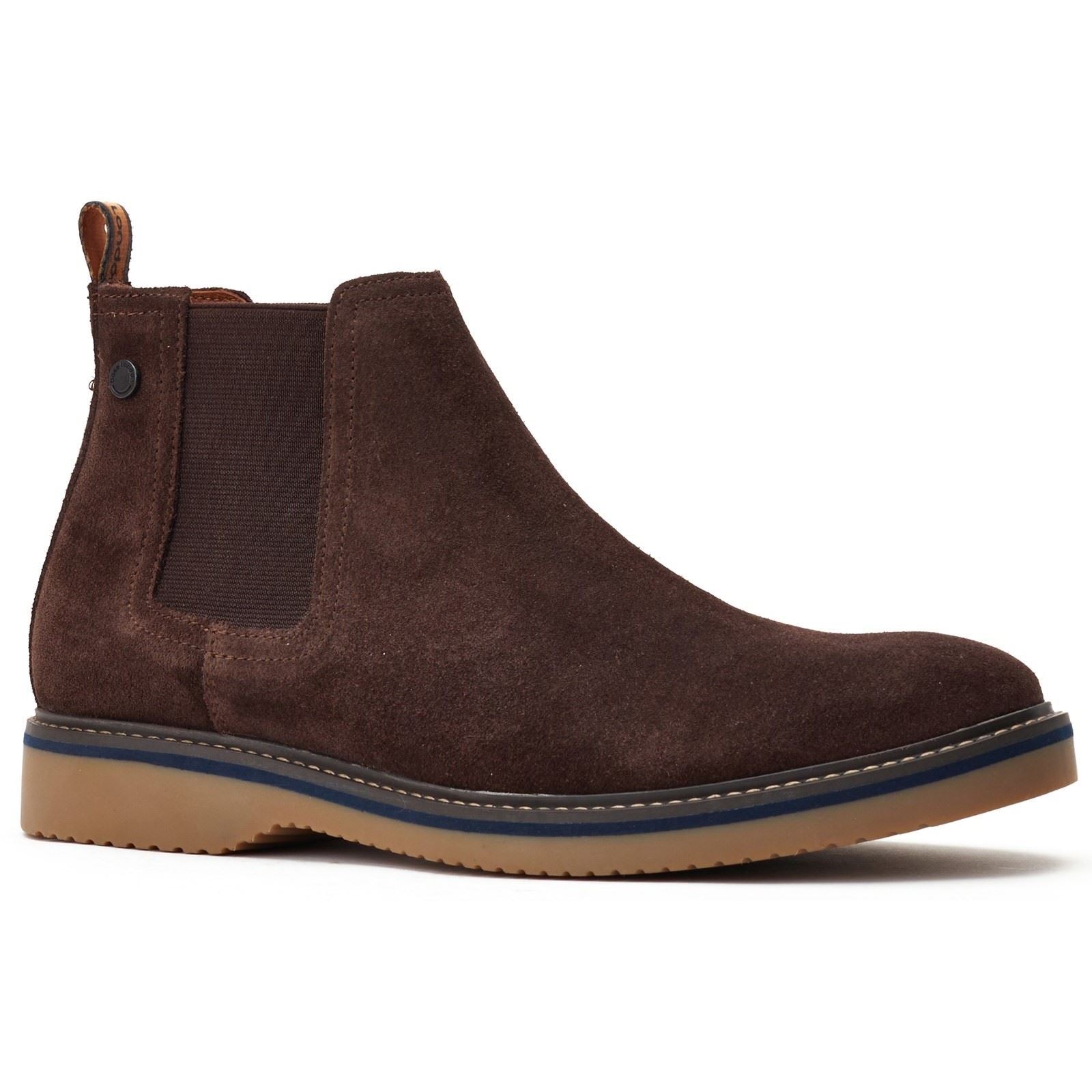 Base London Hooper Leder Herren Dunkelbraune Stiefel