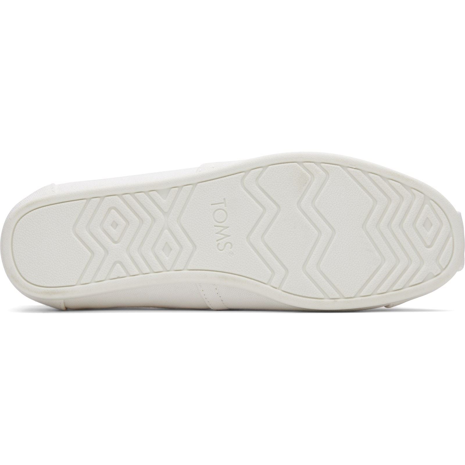 TOMS Alpargata 100% Baumwolle Herren Espadrilles In Weiß