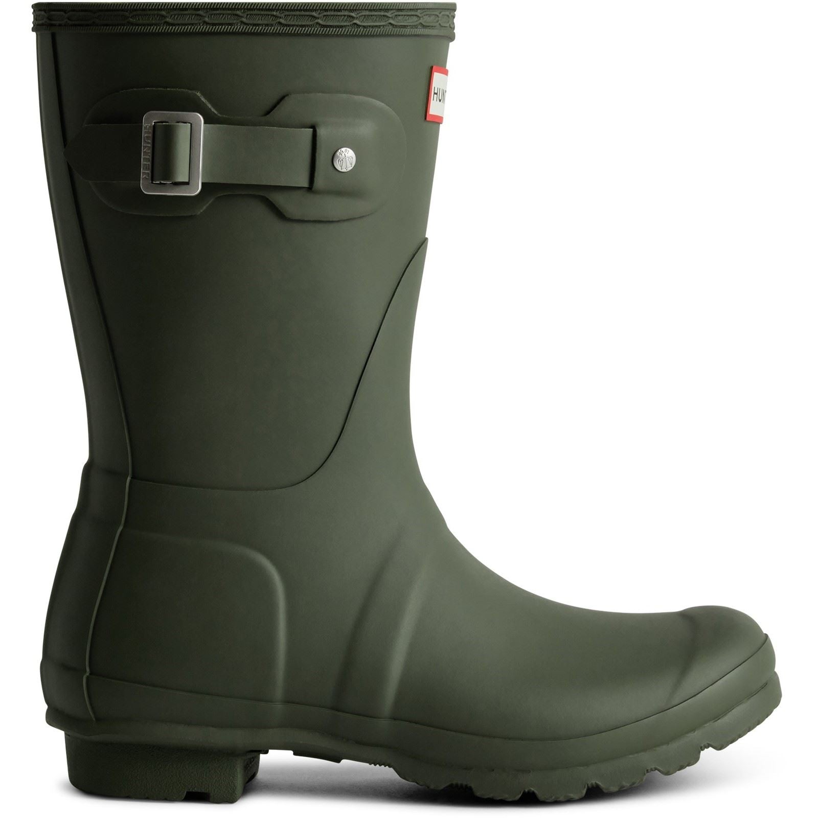 Hunter Original Short Boot Damen Gummistiefel In Dunkeloliv