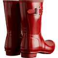 Hunter Original Short Gloss Damen Gummistiefel In Militärrot