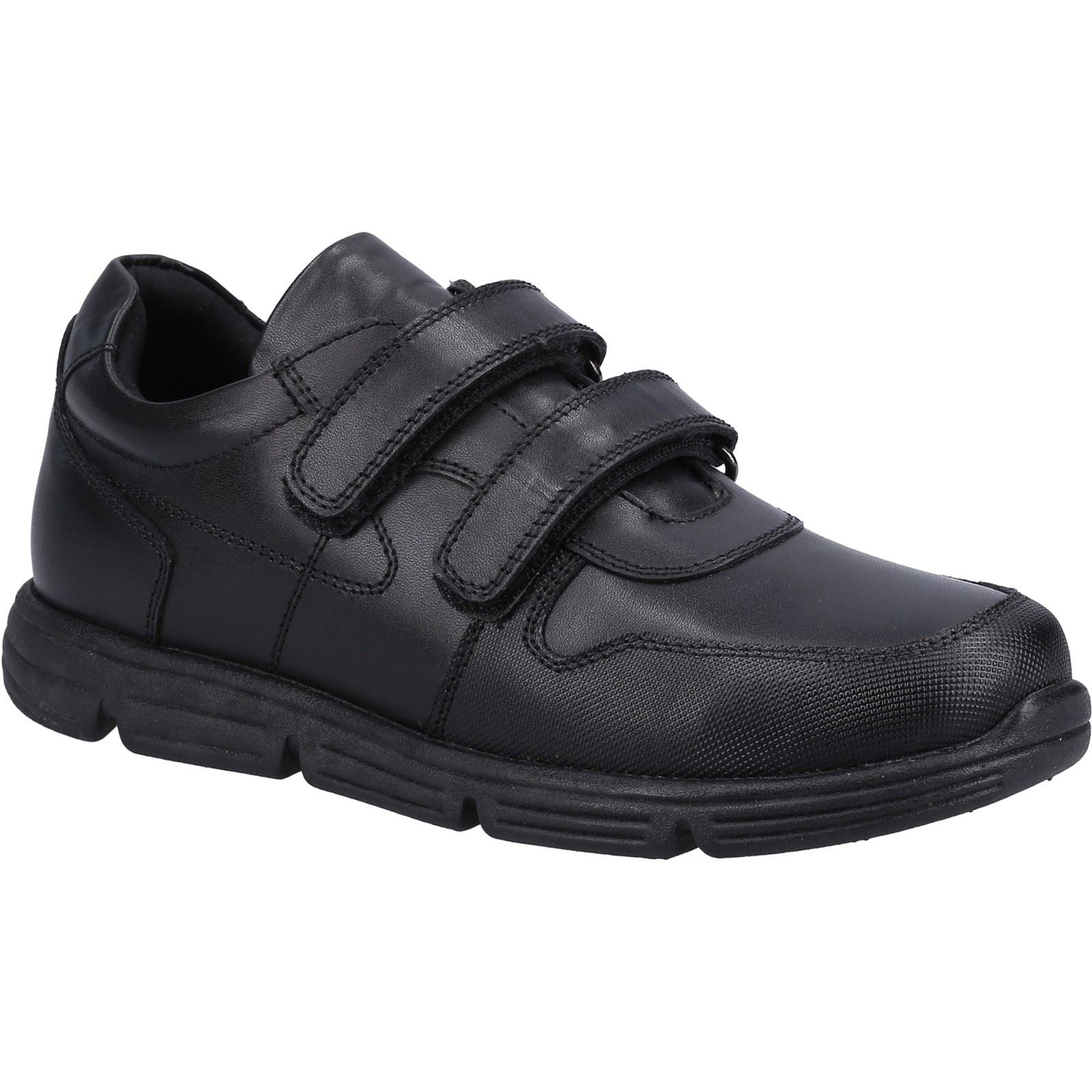 Hush Puppies Lucas SNR Jungen Schwarze Schuhe - Uk 7