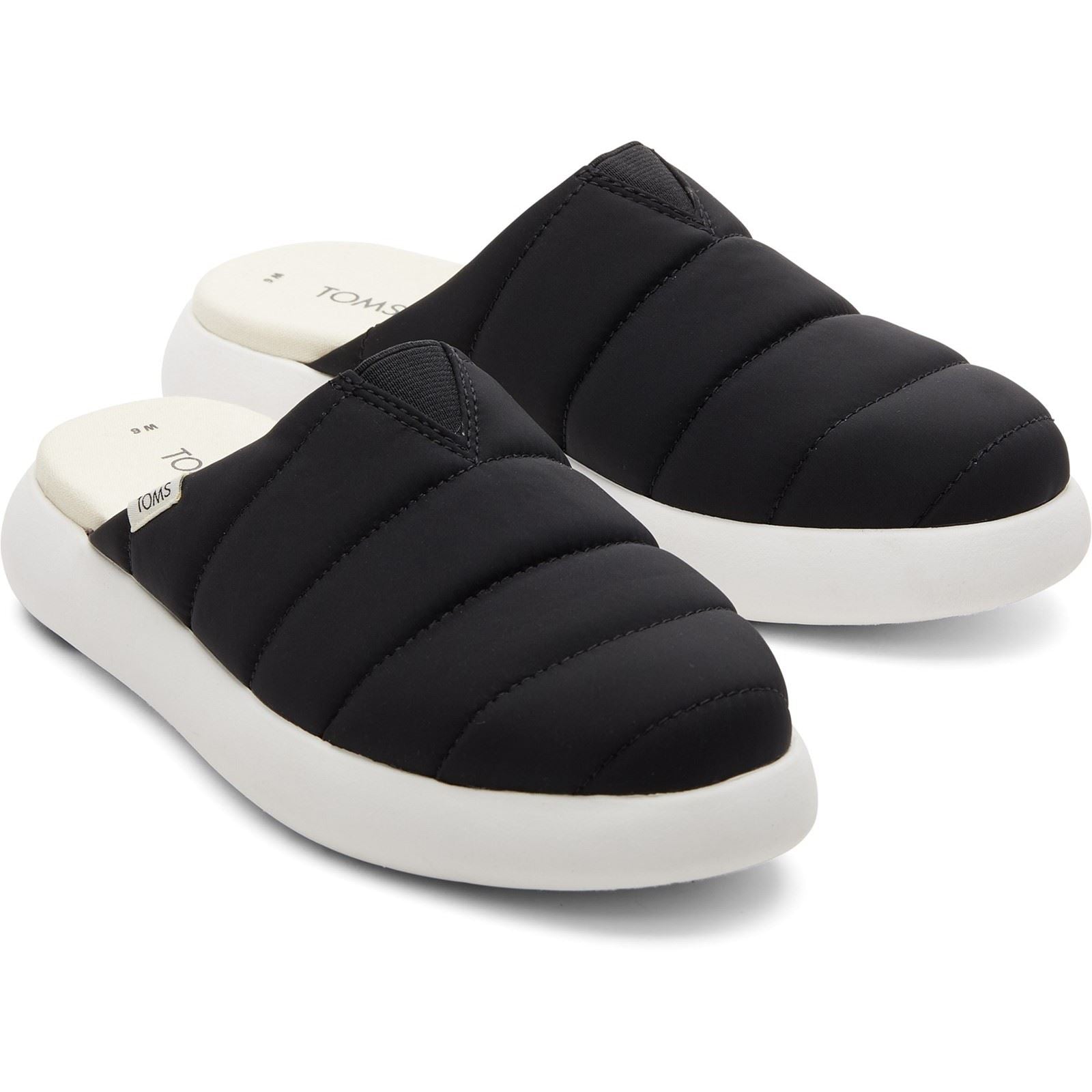 TOMS Alpargata Mallow Nylon Damen Schwarze Pantoletten