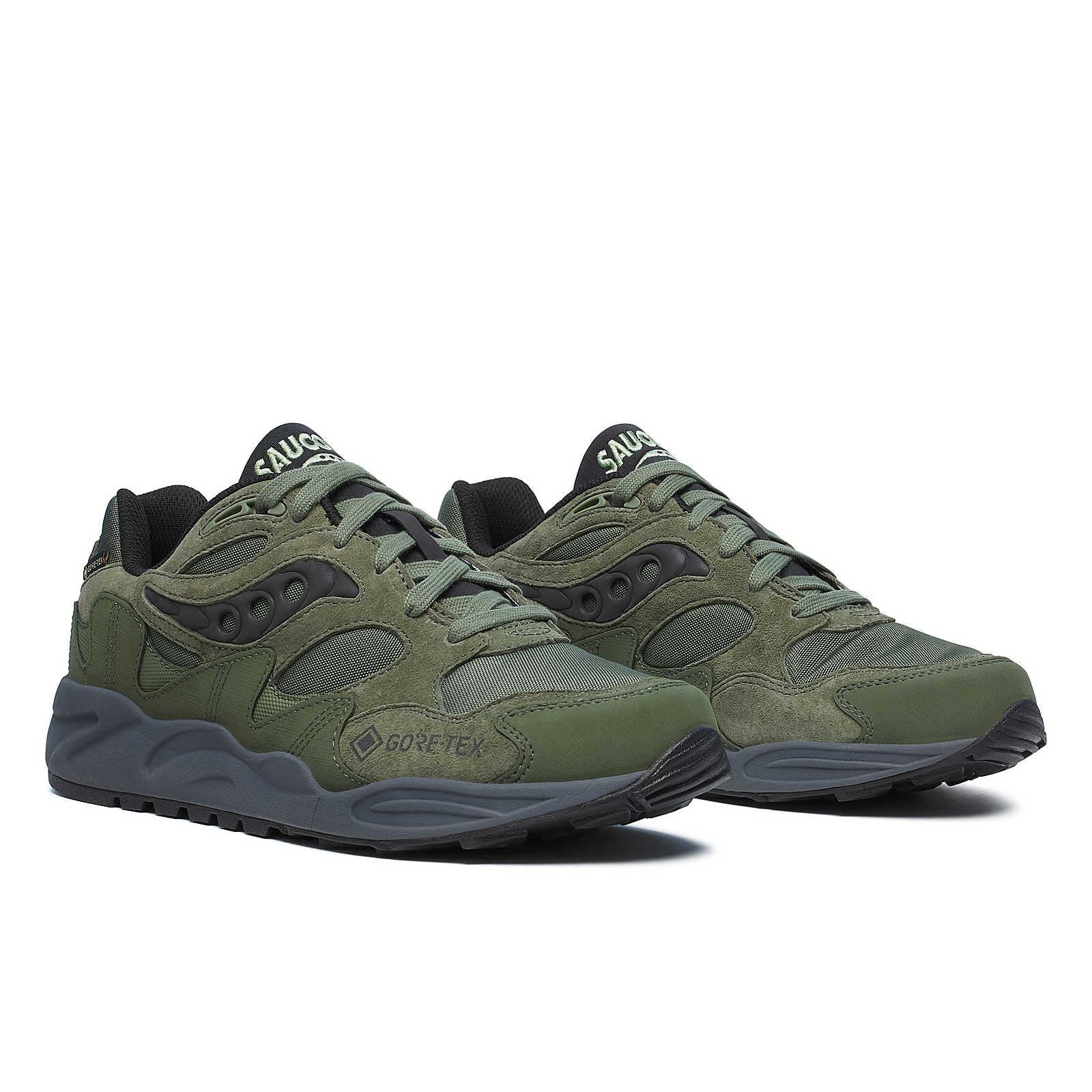 Saucony Grid Shadow 2 Grüne Turnschuhe