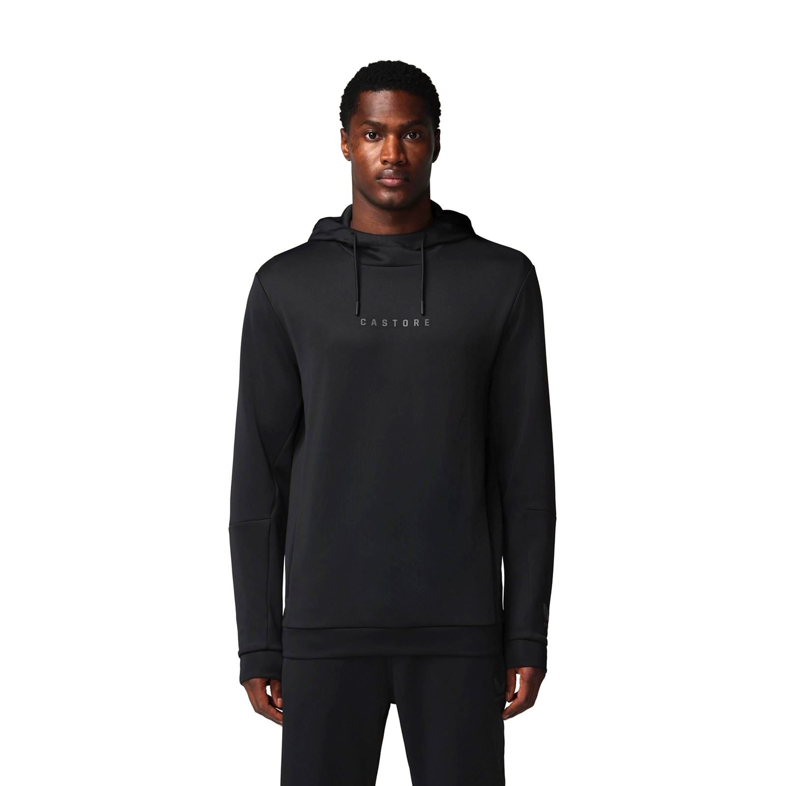 Castore Flex Hoodie Herren Schwarzes Kapuzensweatshirt