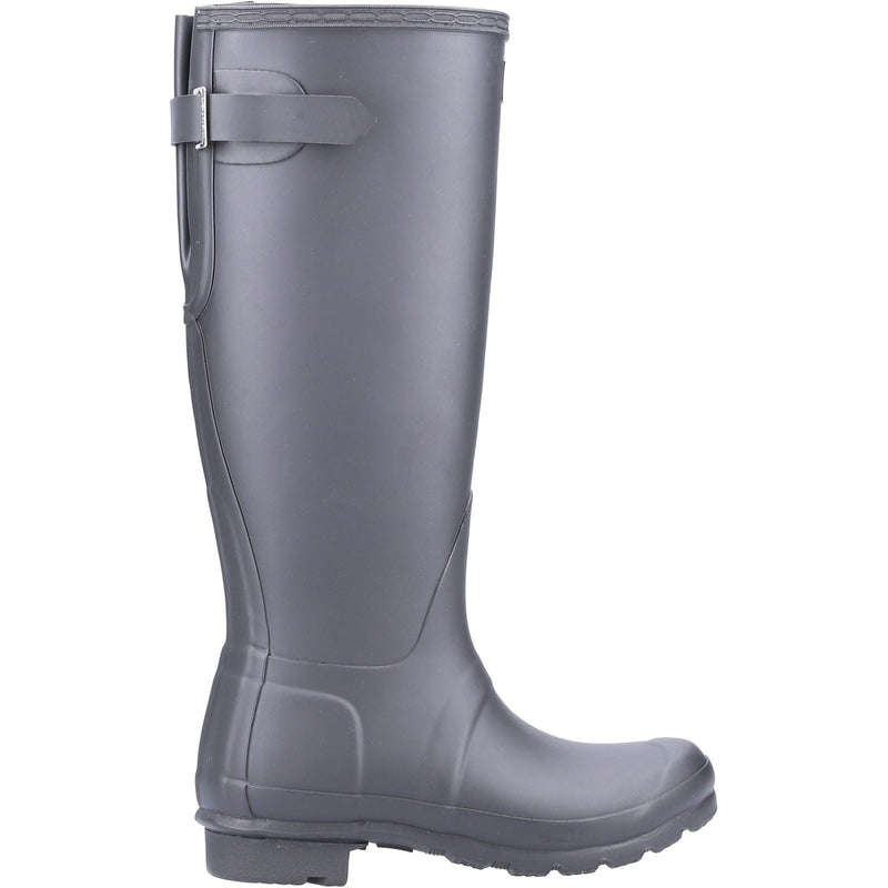 Hunter Original Tall Back Adjustable Gummistiefel Für Damen In Schwarz