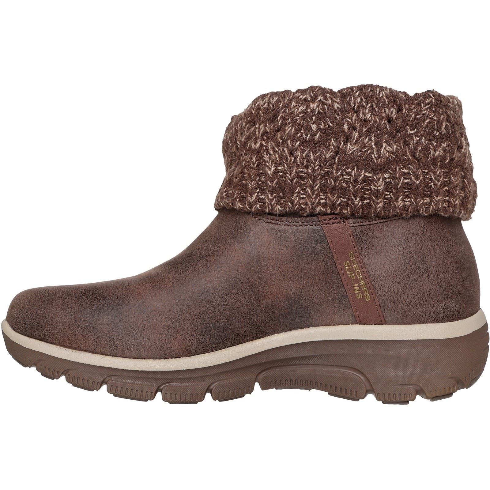 Skechers Easy Going Cozy Weather 2 Textile Damen Schokoladenfarben Winter Stiefeletten