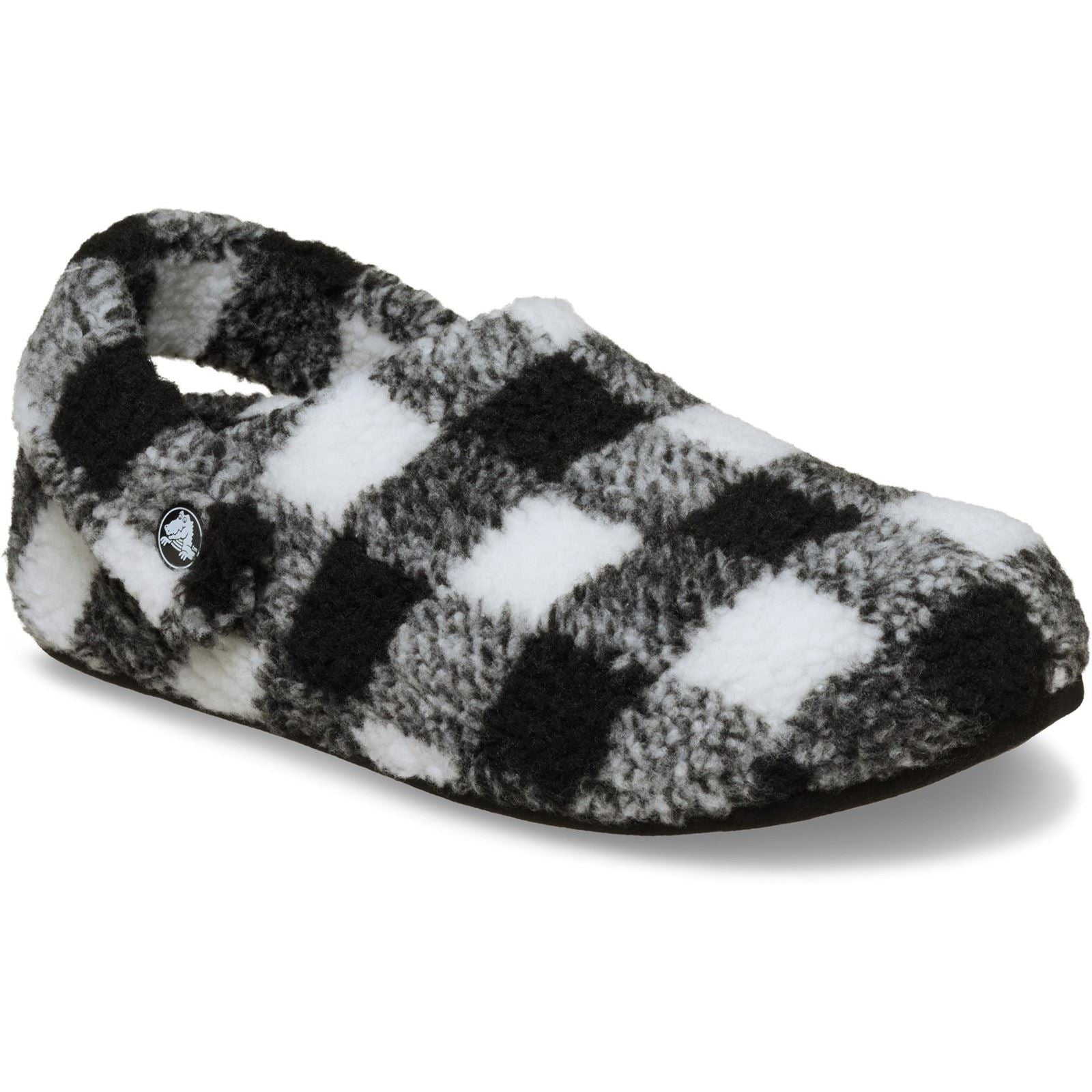 Crocs Classic Cozzzy Polyester Herren Schwarz/Weiß Hausschuhe
