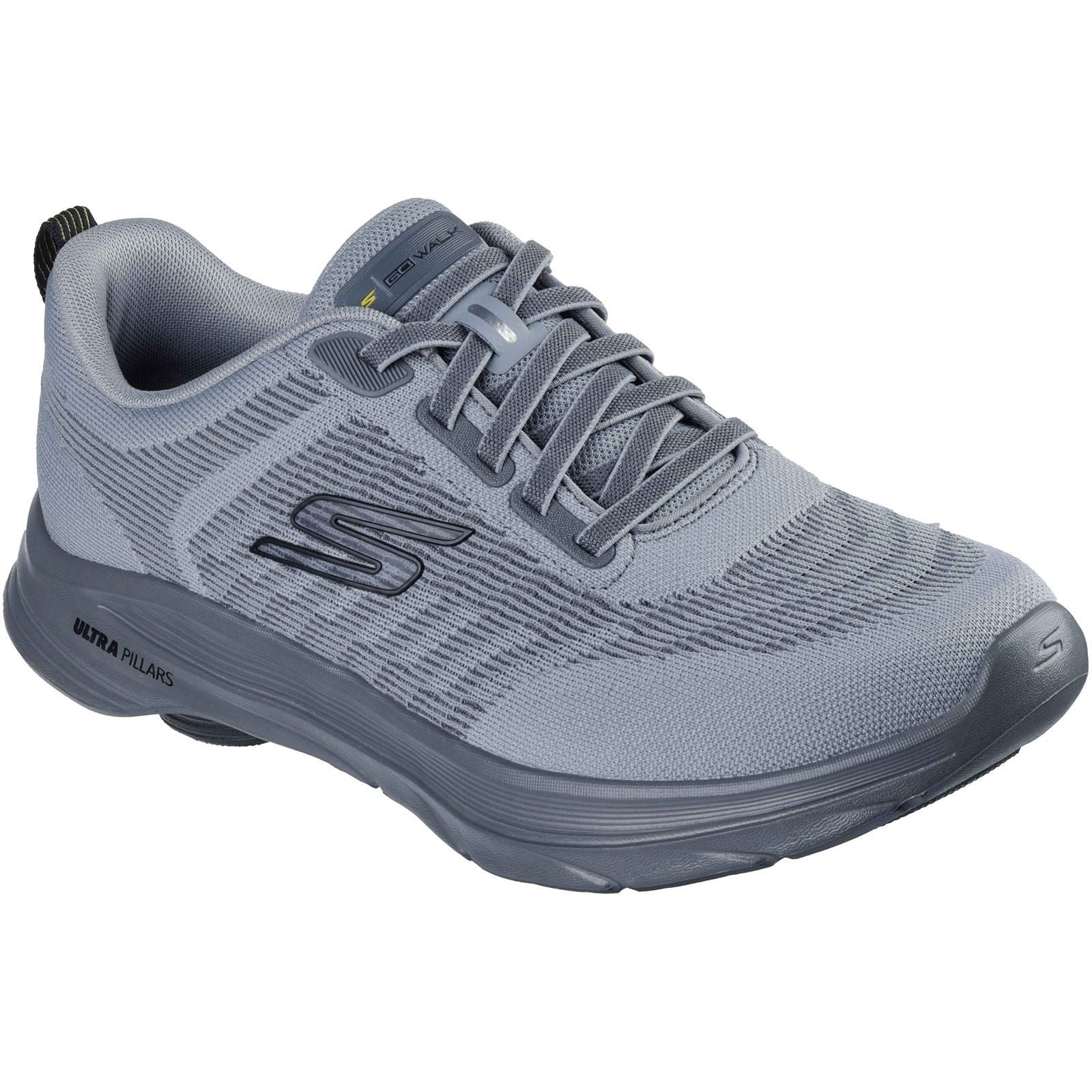 Skechers GO Walk 8 Day Textil Herren Sneakers In Grau/Gelb