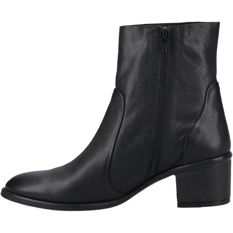 Hush Puppies Winona Damen Schwarze Farbe Lederstiefel