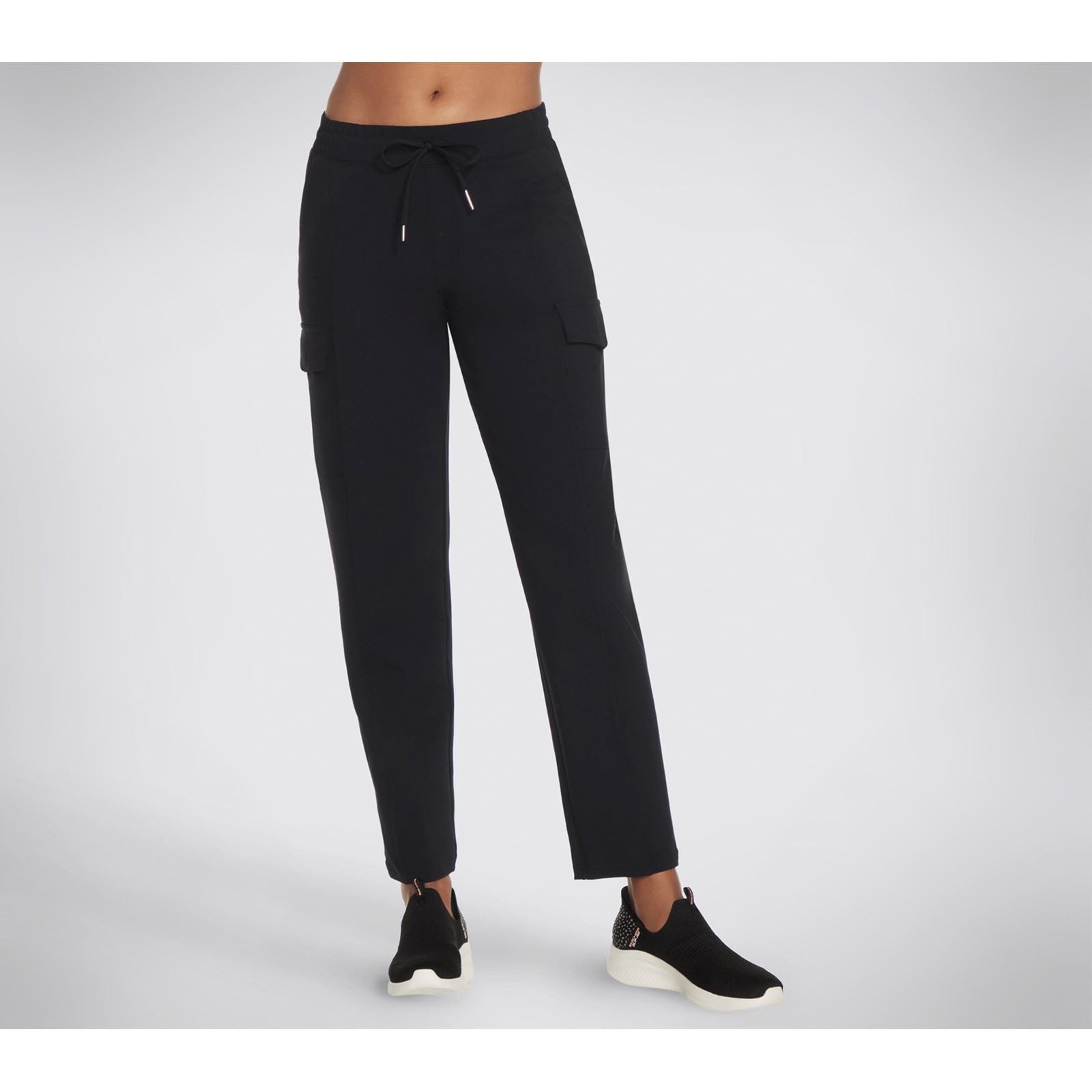 Skechers Slip-Ins Cargo Damen Schwarze Cargo-Hosen