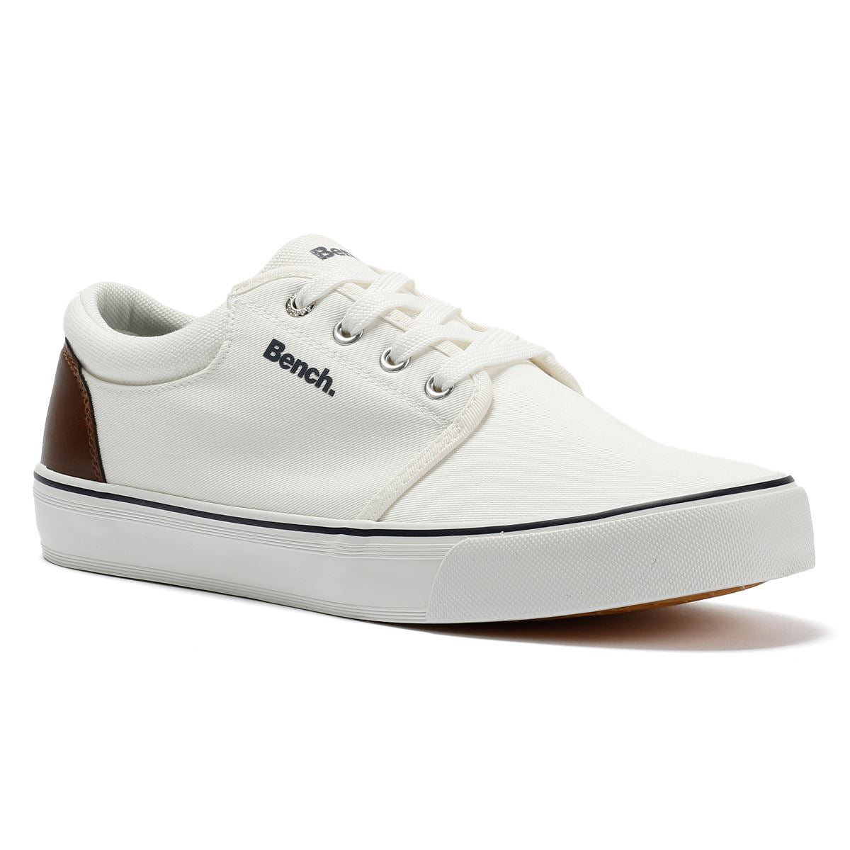 Bench Donnie Leinen Herren Weiße Sneakers