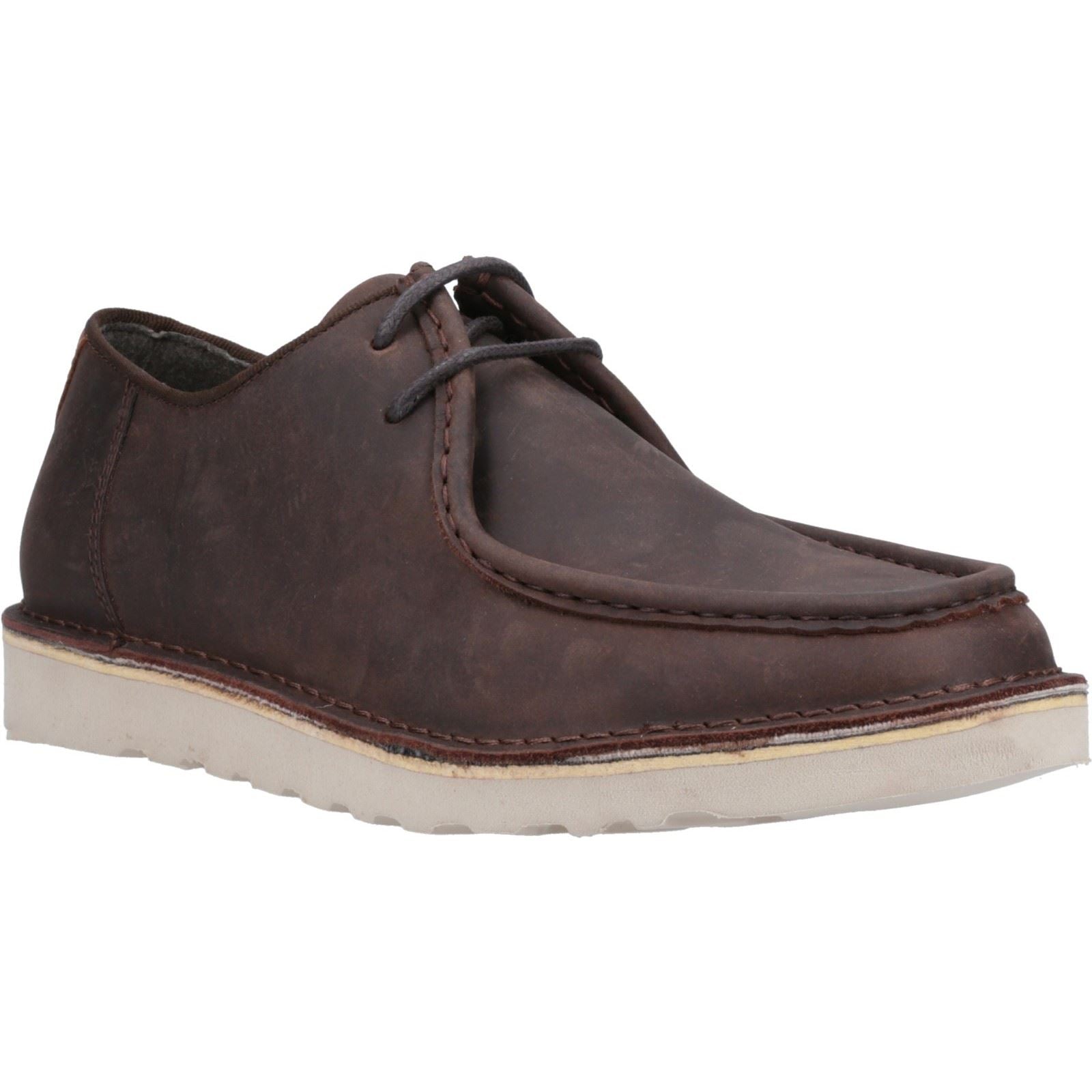 Hush Puppies Otis Herren Schnürschuhe Aus Braunem Leder