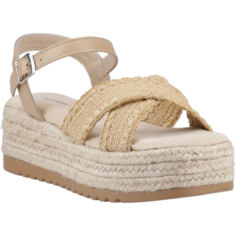 Hush Puppies Jemma Espadrille Damen Sandalen Aus Polyurethan In Tan