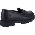 Hush Puppies Hazel Loafer SNR Mädchenschwarze Slipper Aus Leder