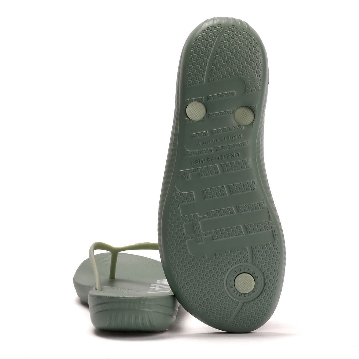 FitFlop X Pantone Iqushion Damen Grüne Flip-Flops
