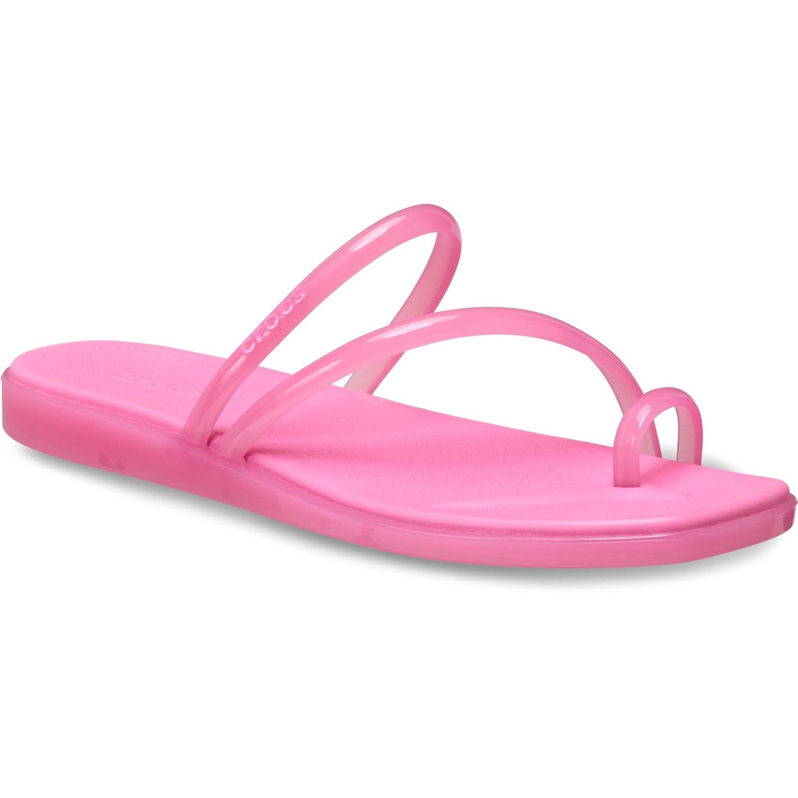Crocs Miami Jely Toe Loop Eva Damen Sandalen In Pink Lemonade