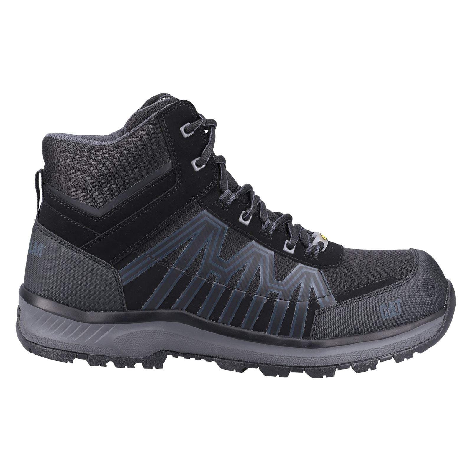 Caterpillar Charge Pu/Mesh/Tpu Schwarze Wanderschuhe