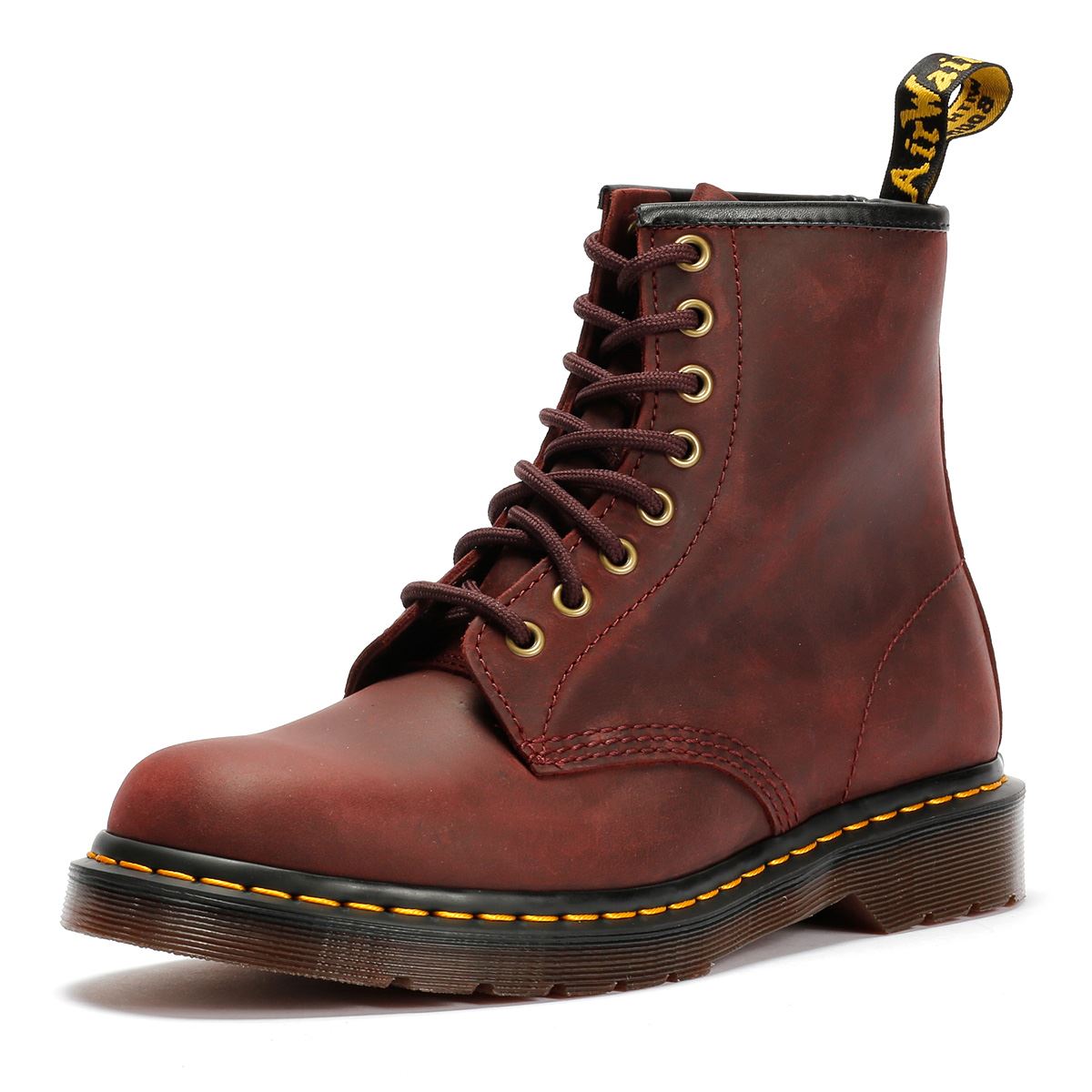 Dr. Martens 1460 Crazy Horse Lederrote Stiefel