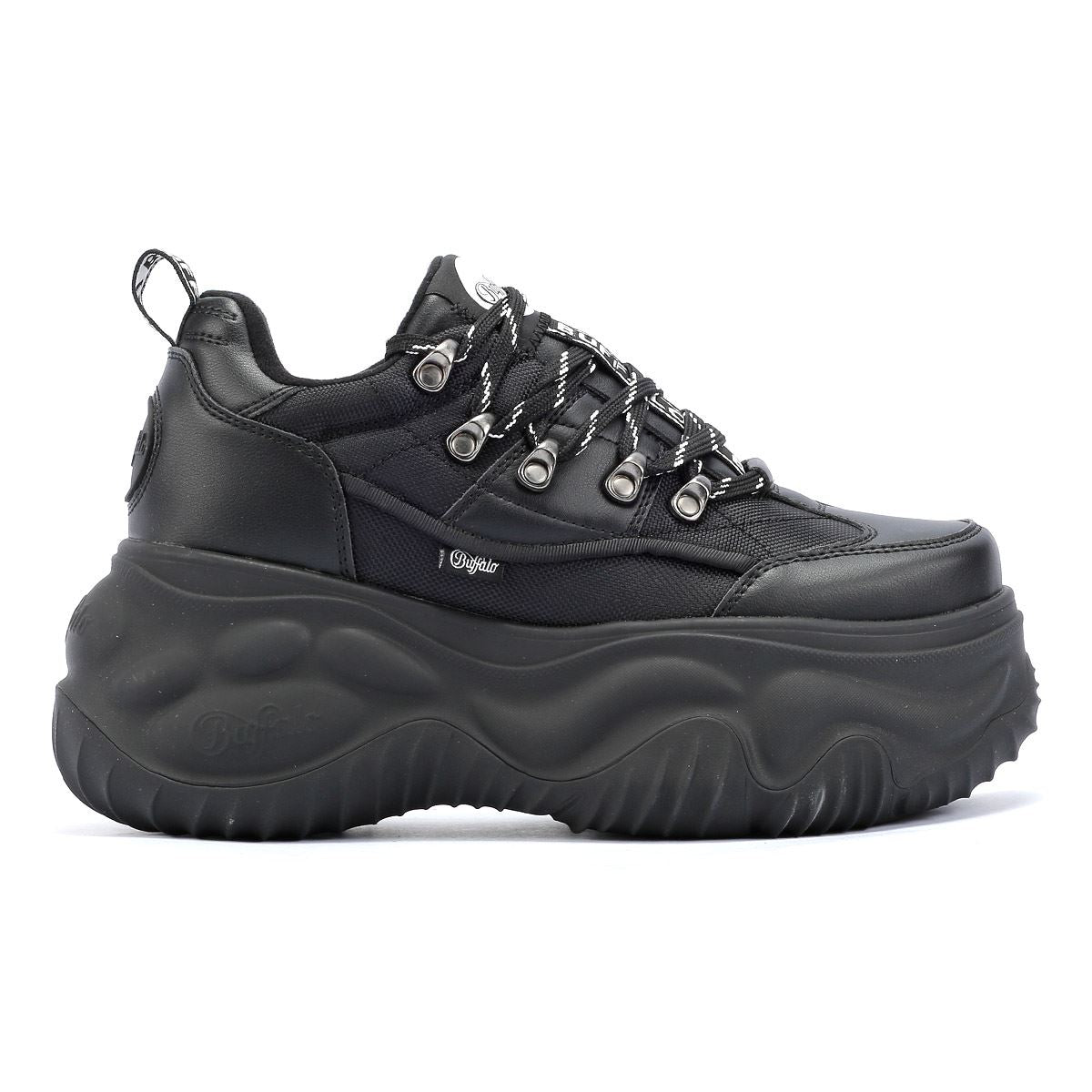 Buffalo Blade Hike Lo Damen Schwarze Turnschuhe