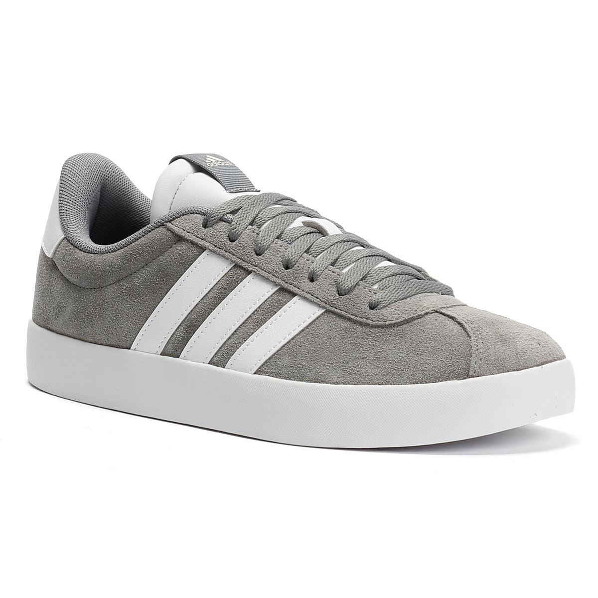 Adidas VL Court 3.0 Leder Herren Graue Turnschuhe