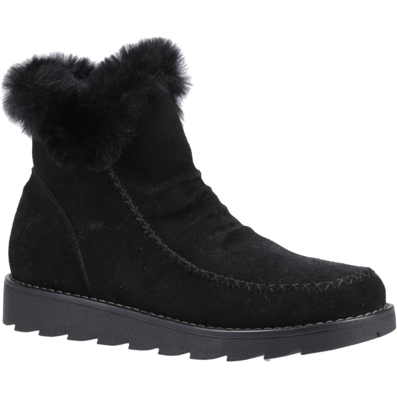 Hush Puppies Moira Wildlederschwarze Damenstiefel