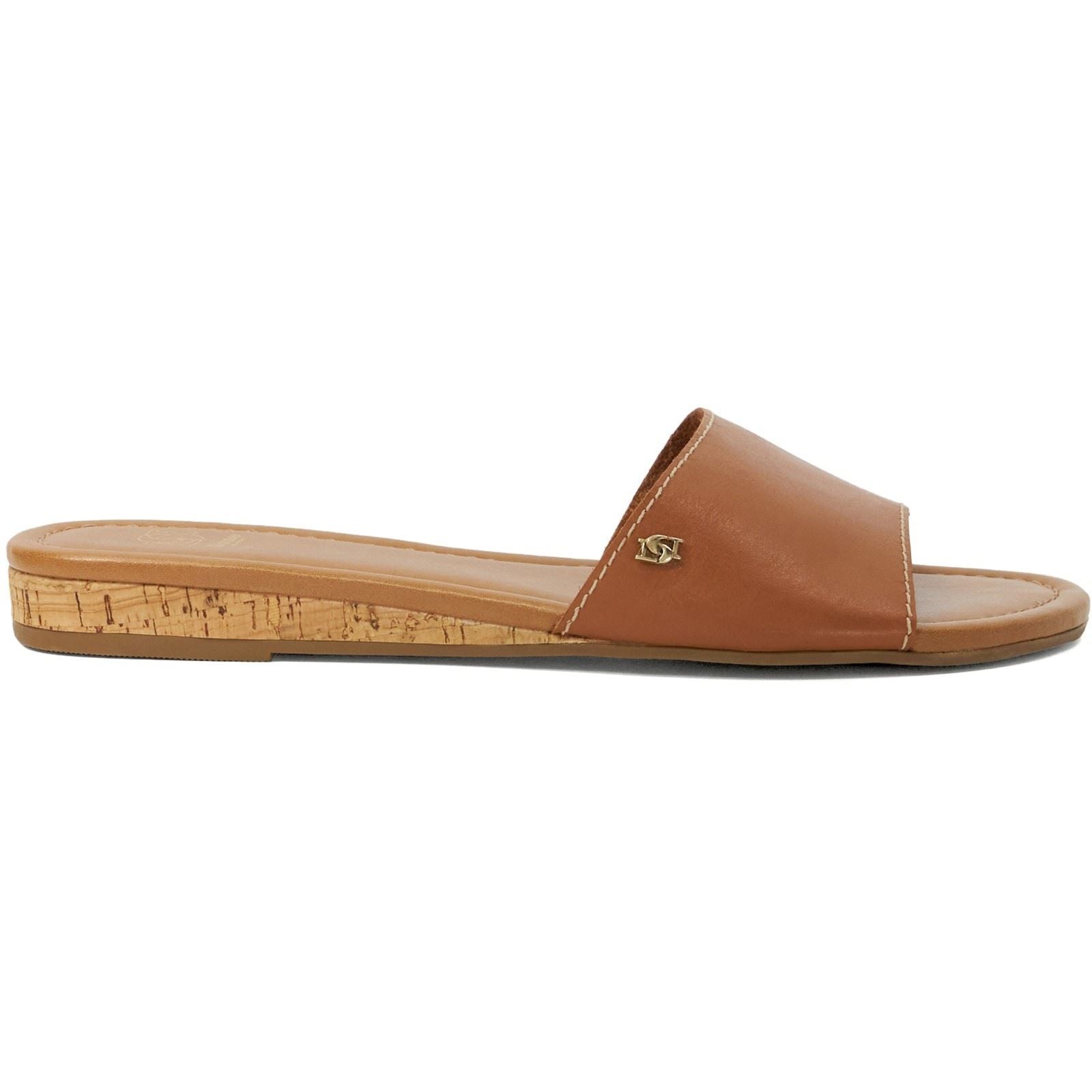 Dune Lino Damen Sandalen Aus Leder In Tan