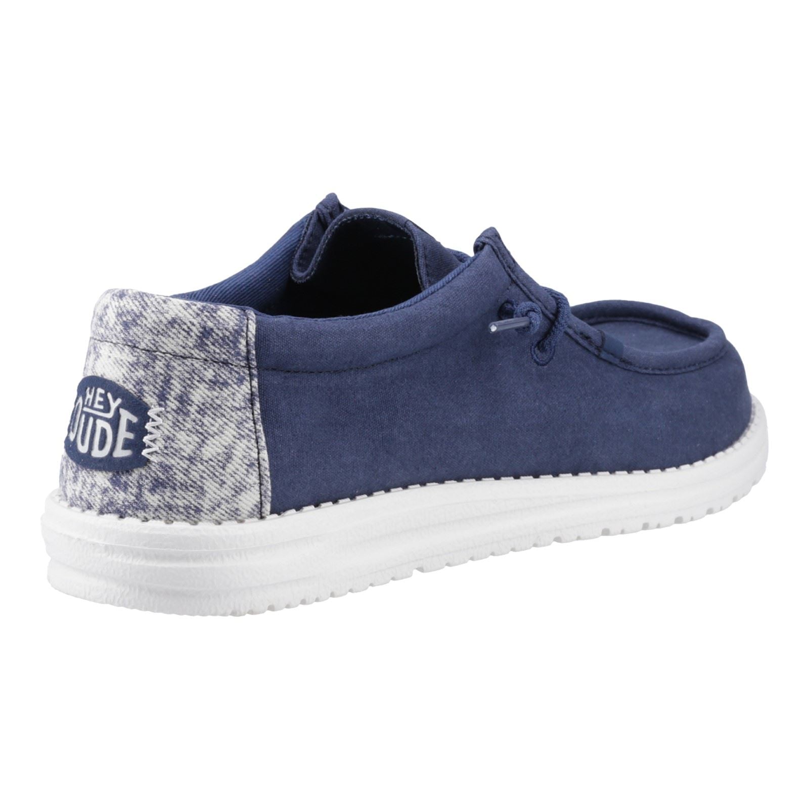 HEYDUDE Wally Surf Wash Herren Blaue Trekkingschuhe Aus Baumwolle