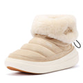 Flower Mountain Fami Mid Damen-Stiefel Aus Beigem Veloursleder