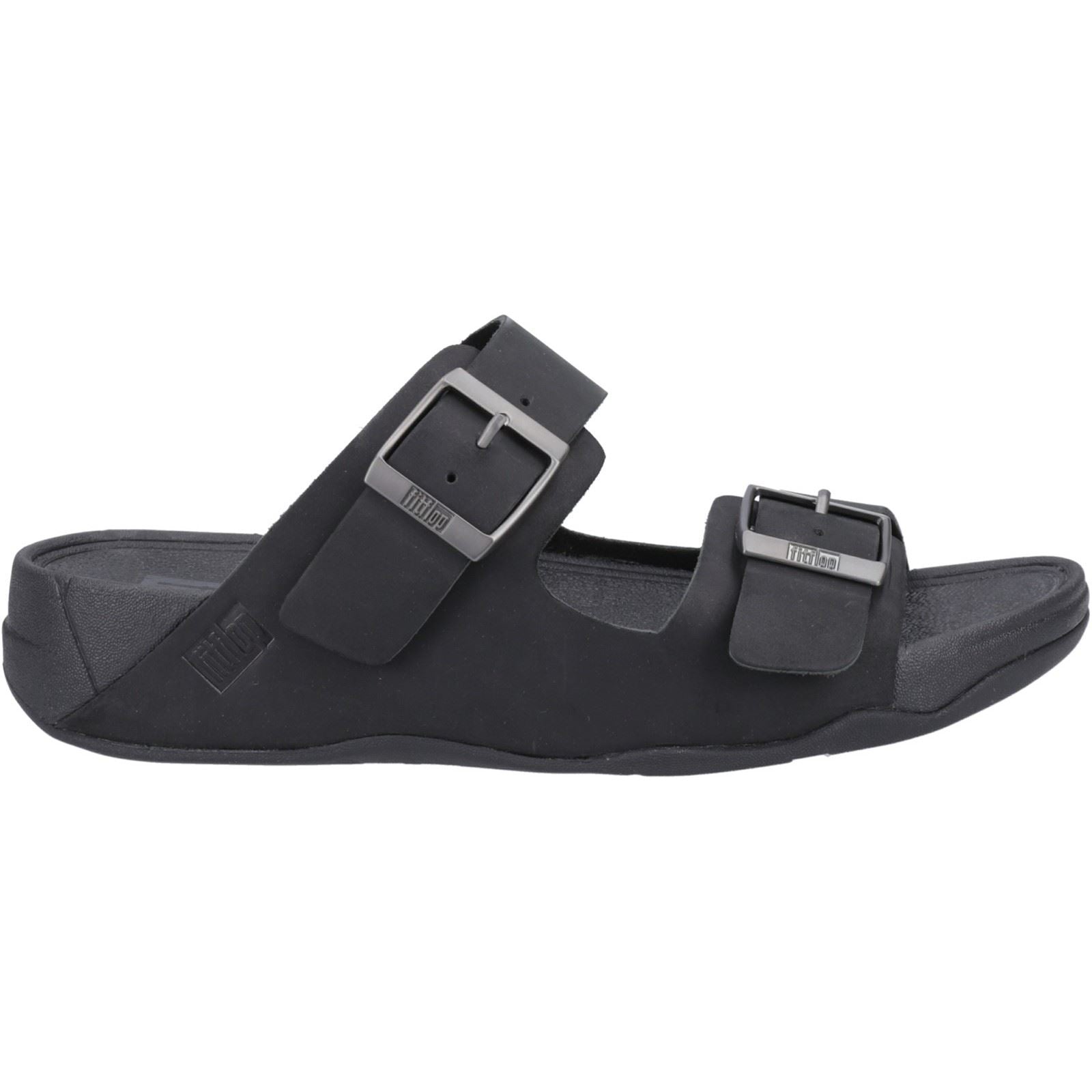 Fitflop Gogh Moc Leder Herren Schwarze Sandalen