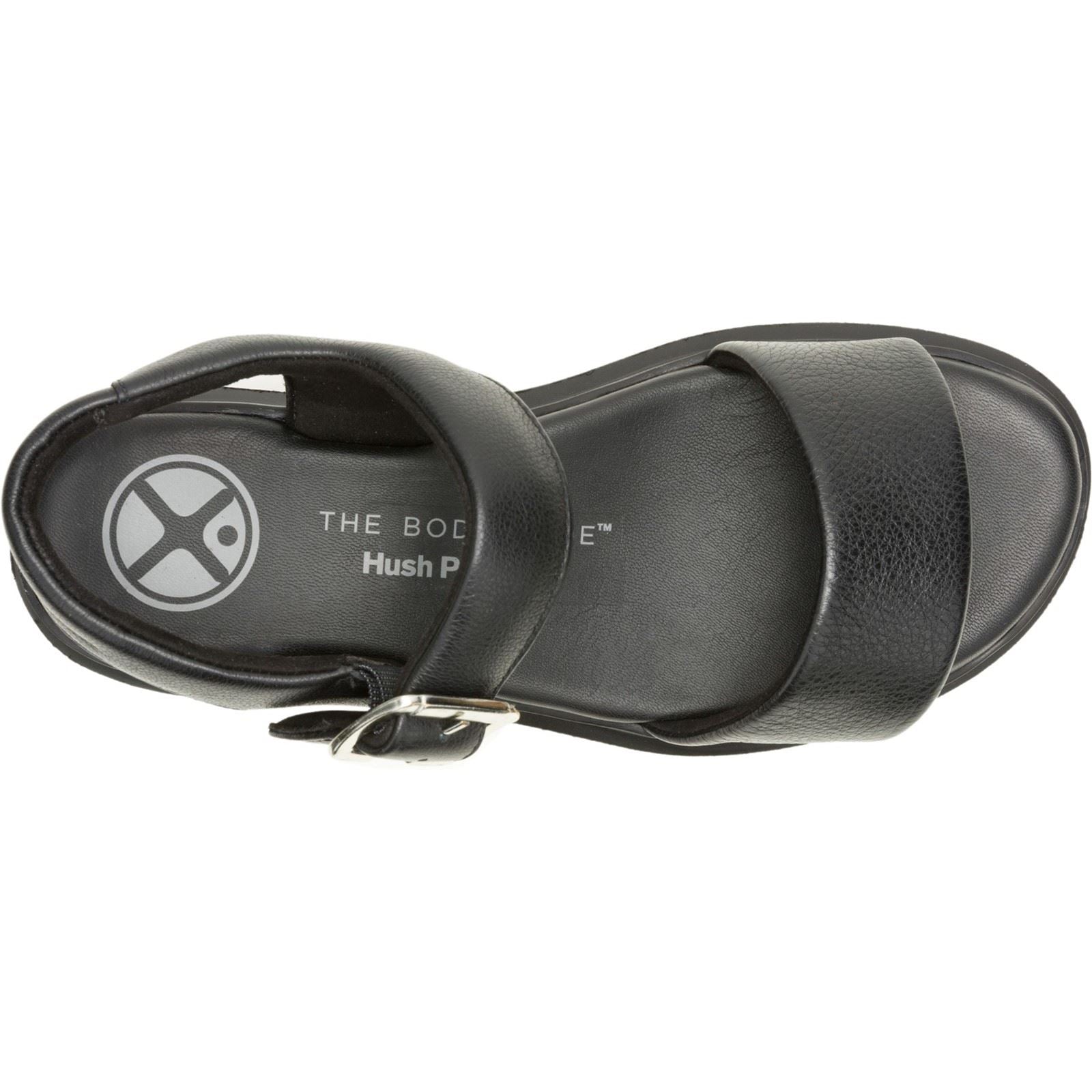 Hush Puppies Uplift Damen Sandalen Aus Schwarzem Leder
