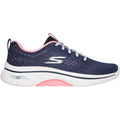 Skechers GO WALK Arch Fit 2.0 Vivid Sunset Damen-Turnschuhe In Marineblau/Heißrosa