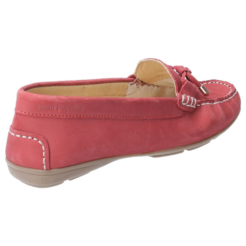 Hush Puppies Maggie Leder-Damenschuhe, Rote Loafer