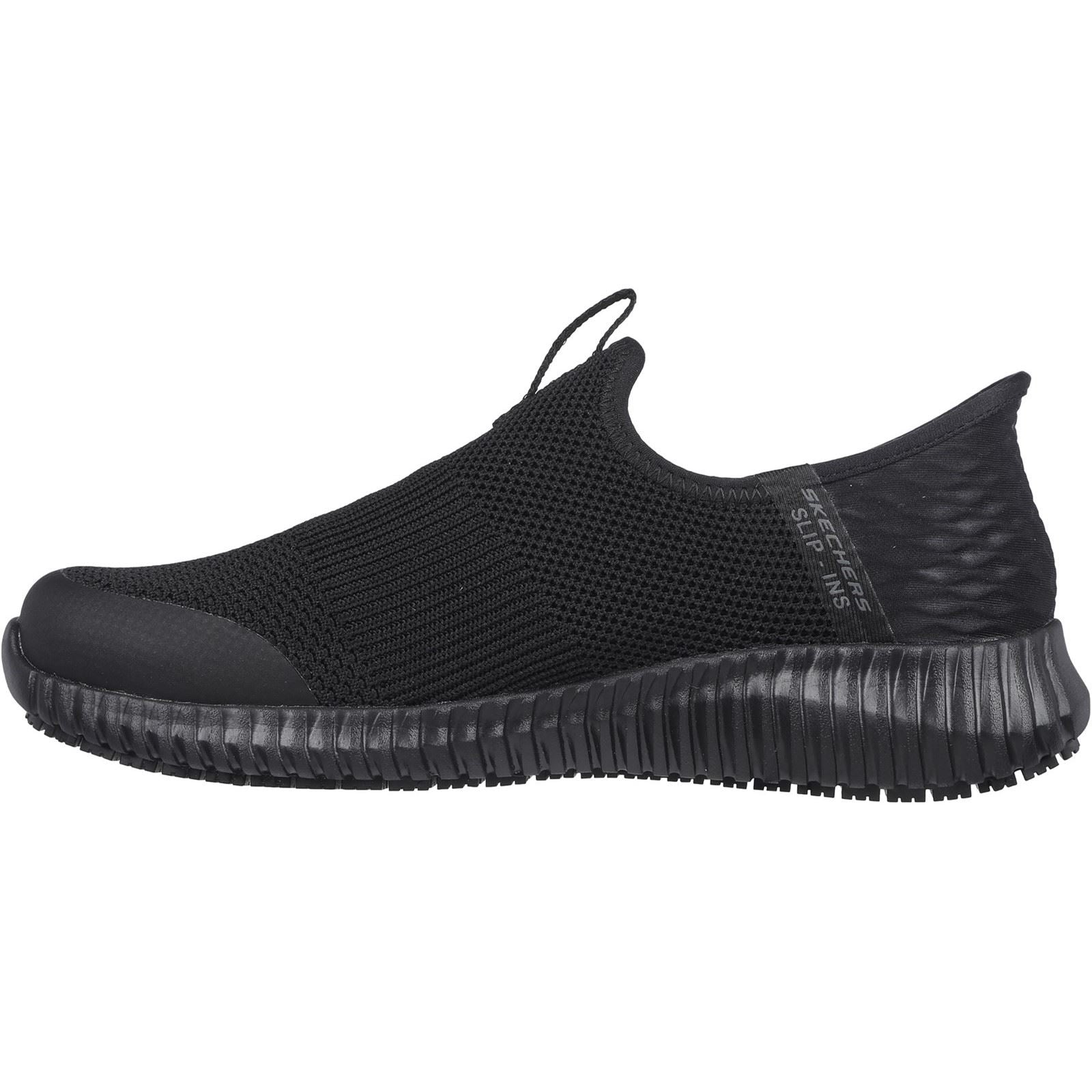 Skechers Workwear Cessnock - Gwynedd Textil Damen Schwarze Sicherheits Sneakers